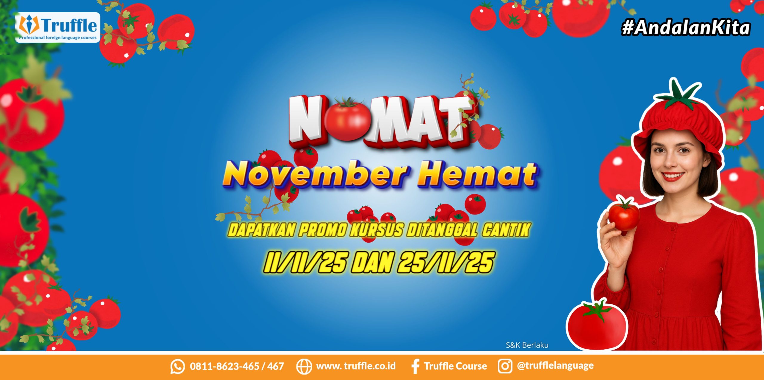 November Hemat, 100 Ribu Bisa Kursus Bahasa Asing
